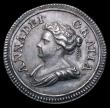 London Coins : A152 : Lot 2084 : Farthing 1713 Pattern in Silver Peck 747 dies 4+D, struck on a large flan, die axis upright alignmen...