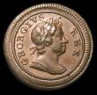 London Coins : A152 : Lot 2092 : Farthing 1719 Large Obverse Letters Peck 807 EF an attractive an even piece, slabbed and graded CGS ...