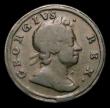 London Coins : A152 : Lot 2098 : Farthing 1720 struck on a small flan of 19mm diameter, weight 3.19 grammes, VG, slabbed and graded C...