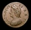 London Coins : A152 : Lot 2119 : Farthing 1737 Small Date, date slopes upwards CGS Variety 04 EF, slabbed and graded CGS 70, Ex-NGC M...