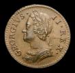 London Coins : A152 : Lot 2127 : Farthing 1746 Peck 887 EF with some slightly uneven tone on the reverse, slabbed and graded CGS 70, ...