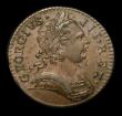 London Coins : A152 : Lot 2135 : Farthing 1773 Obverse 1 both 7's in the date struck over lower 7's CGS Variety 10, GEF/EF ...
