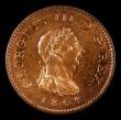 London Coins : A152 : Lot 2146 : Farthing 1806 Incuse Dot on truncation Peck 1398 UNC and with good lustre, scarce this nice, slabbed...