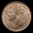 London Coins : A152 : Lot 2148 : Farthing 1821 G over O in GRATIA CGS Variety 06 in a CGS Yellow Ticket holder, UNC and lustrous with...