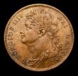 London Coins : A152 : Lot 2159 : Farthing 1825 Obverse 1. 1 of date with no top serif. R over higher R in GEORGIUS, CGS Variety 18, U...
