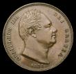 London Coins : A152 : Lot 2175 : Farthing 1831 Bronzed Proof, Reverse inverted, Peck 1468, UNC toned with some contact marks, slabbed...