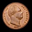 London Coins : A152 : Lot 2184 : Farthing 1837 Peck 1475 UNC or near so and with traces of lustre, the obverse with a couple of small...