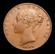 London Coins : A152 : Lot 2206 : Farthing 1844 Reverse B (no flaw by Britannia's right arm) 10 teeth date spacing GVF with some ...