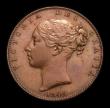 London Coins : A152 : Lot 2207 : Farthing 1845 Large Date CGS Variety 02 EF with some contact marks, slabbed and graded CGS 65, this ...