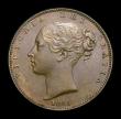 London Coins : A152 : Lot 2208 : Farthing 1845 Reverse B, 5 over Low 5 in date CGS variety 04 GEF nicely toned, slabbed and graded CG...