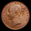 London Coins : A152 : Lot 2233 : Farthing 1853 WW Incuse Peck 1578 UNC or near so with a trace of lustre, slabbed and graded CGS 78, ...