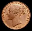 London Coins : A152 : Lot 2237 : Farthing 1854 High break to shamrock stem, CGS Variety 02, UNC with traces of lustre, slabbed and gr...