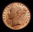 London Coins : A152 : Lot 2243 : Farthing 1857 Detached Shamrock CGS Variety 02, UNC with some lustre, slabbed and graded CGS 80