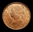 London Coins : A152 : Lot 2257 : Farthing 1861 4 Berries Freeman 502 dies 2+B, Lustrous UNC and choice, slabbed and graded CGS 82, th...