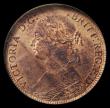 London Coins : A152 : Lot 2271 : Farthing 1867 Freeman 516 dies 3+B UNC and lustrous, slabbed and graded CGS 80