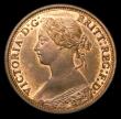 London Coins : A152 : Lot 2272 : Farthing 1868 Bronze Proof Freeman 520 dies 3+B, UNC with some lustre, slabbed and graded CGS 82, Ex...