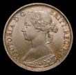 London Coins : A152 : Lot 2275 : Farthing 1869 Narrow Date CGS Variety 02, UNC toned, slabbed and graded CGS 78