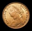 London Coins : A152 : Lot 2291 : Farthing 1882H Broken F in F:D: Choice UNC and with good lustre, slabbed and graded CGS 85