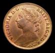 London Coins : A152 : Lot 2294 : Farthing 1884 Freeman 569 dies 553 dies 7+F UNC with traces of lustre, slabbed and graded CGS 80