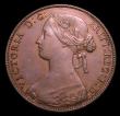 London Coins : A152 : Lot 2364 : Penny 1860 Toothed Border Freeman 15 dies 4+D NEF with a small spot by Britannia, some of the letter...