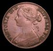 London Coins : A152 : Lot 2365 : Penny 1860 Toothed Border Freeman 16 dies 5+D GVF toned, Ex-Croydon Coin Auction 7/1/2003 hammer pri...