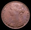 London Coins : A152 : Lot 2380 : Penny 1861 Freeman 26 dies 5+D UNC and attractively toned, a thin scratch on Britannia's draper...