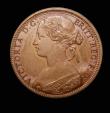 London Coins : A152 : Lot 2402 : Penny 1867 Bronzed Proof Freeman 55 dies 6+G, Ex-M.Rasmussen, nFDC with chocolate tone, Ex-London Co...