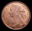 London Coins : A152 : Lot 2442 : Penny 1882H Freeman 111 dies 11+M this specimen showing part of the upright of the underlying 1, GEF...
