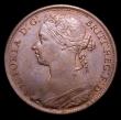London Coins : A152 : Lot 2454 : Penny 1892 Bronze Proof Freeman 135 dies 12+N UNC with underlying lustre, darkly toned with some hai...