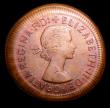London Coins : A152 : Lot 2490 : Penny 1964 Mint Error - Mis Strike struck without a collar on a 'cup-shaped' bronze blank ...