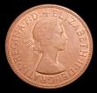 London Coins : A152 : Lot 2491 : Penny 1965 Mint Error - Mis Strike, struck on a thicker heavy flan and weighing 12.11 grammes, A/UNC...