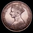 London Coins : A152 : Lot 2563 : Crown 1847 Gothic ESC 288 UNDECIMO GEF with a light grey tone, one fine light scratch obverse hardly...