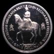 London Coins : A152 : Lot 2633 : Crown 1953 VIP Proof with frosted design and highly polished fields ESC 393M, clearly a VIP issue, e...