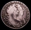 London Coins : A152 : Lot 2843 : Halfcrown 1690 ESC 513 VG or better with graffiti in the reverse fields