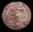 London Coins : A152 : Lot 2997 : Halfpenny 1691 Date in exergue and on edge, edge only partially readable but a star follows 1691, pr...
