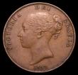 London Coins : A152 : Lot 3141 : Penny 1858 No WW, BRITANNIAR with no serifs at all to the first I, Bramah 26a NVF with a small edge ...
