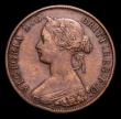 London Coins : A152 : Lot 661 : Mint Error - Mis-Strike Halfpenny Victoria Bun head obverse brockage, Good Fine with a few thin scra...