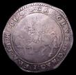 London Coins : A153 : Lot 1891 : Crown Charles I Truro Mint (1642-1643) S.3045 mintmark Rose About Fine/Fine on a large flan 