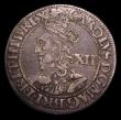 London Coins : A153 : Lot 1982 : Shilling Charles I (1643) York Mint class I S2870 mm Lion bust inn scalloped lace collar. Rev EBOR a...