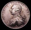 London Coins : A153 : Lot 2038 : Accession of George III 1760 41mm diameter in silver by T.Pingo Eimer 683 Obverse Bust left, armoure...