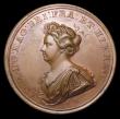 London Coins : A153 : Lot 2046 : Capture of Gibraltar and Naval Engagement off Malaga 1704, 40mm in bronze by J. Croker, Eimer 410 Ob...
