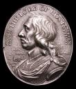 London Coins : A153 : Lot 2058 : Cromwell, Battle of Dunbar 1650 Military Reward Eimer 181 oval 27mm x 33mm in silver Obverse bust of...