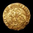 London Coins : A153 : Lot 2090 : Angel Henry VII type V. Large Crook-shaped abbreviation after HENRIC S.2187 Mintmark Pheon VF on a f...