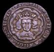 London Coins : A153 : Lot 2098 : Groat Edward III, London Mint, Pre-Treaty period, series C, S.1565 mintmark Cross 1 VF