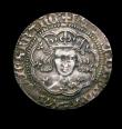 London Coins : A153 : Lot 2100 : Groat Henry V type C with mullet on right shoulder S.1765 VF on a full flan, excellent portrait, the...