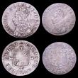 London Coins : A153 : Lot 2124 : Maundy Set Charles II undated Maundy ESC 2365 type B Fourpence Fine, Threepence Good Fine with some ...