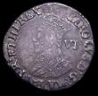 London Coins : A153 : Lot 2145 : Sixpence Charles I Group D Fourth Bust, type 3a, No inner circles, S.2813 mintmark Crown VF with gre...