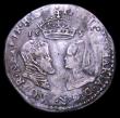 London Coins : A153 : Lot 2149 : Sixpence Philip and Mary 1554 Full titles S.2505 Good Fine with some scratches and weaker areas