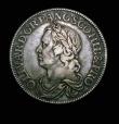 London Coins : A153 : Lot 2171 : Crown 1658 Cromwell ESC 10 GF/NVF toned, the reverse with some scratches notably three old thin C-sh...