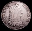 London Coins : A153 : Lot 2172 : Crown 1662 Rose below bust, edge undated ESC 15 About Fine with some weakness in the centre as often